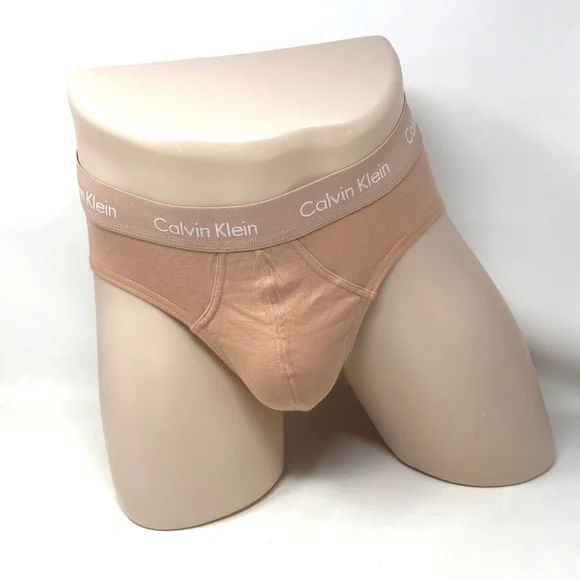Calvin Klein Men Underwear 3Pack Hip Brief Rose Natural Cotton Stretch NB2613946 - Picture 4 of 7